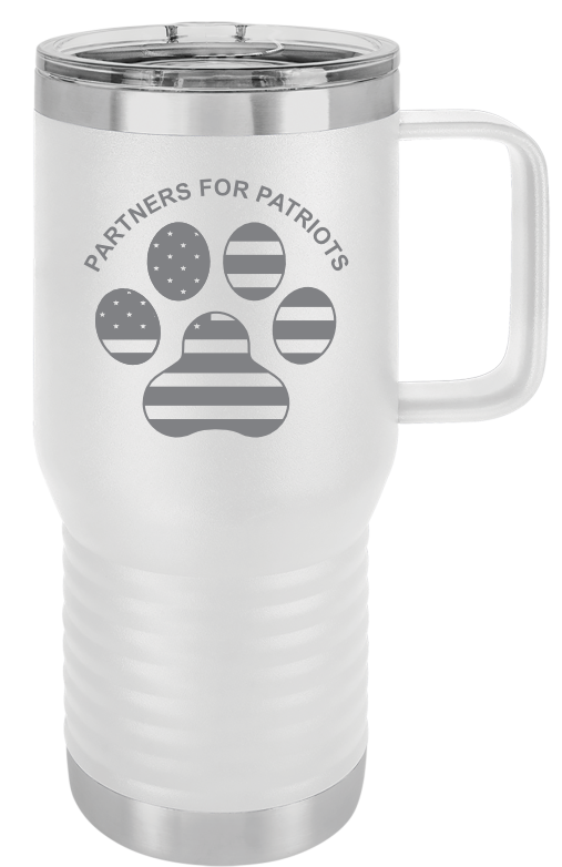 20oz Travel Mug - Partners For Patriots