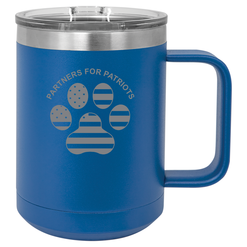 15oz Travel Mug - Partners For Patriots