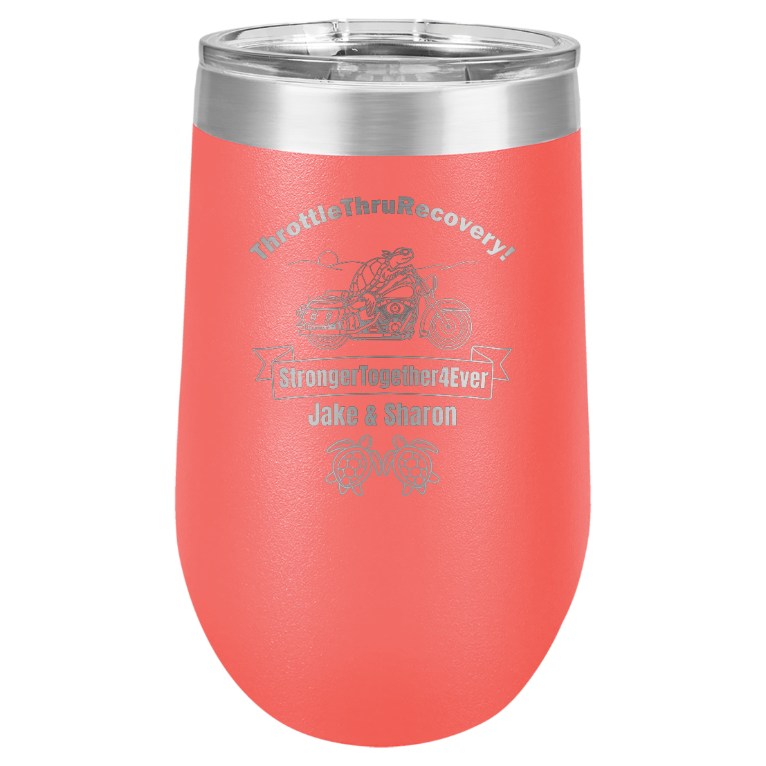 Throttle Thru - Stemless Wine Tumbler