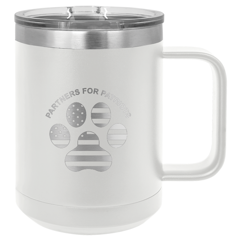 15oz Travel Mug - Partners For Patriots