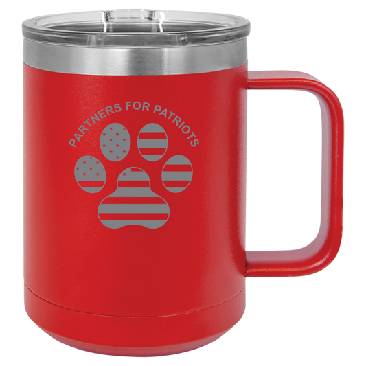 15oz Travel Mug - Partners For Patriots