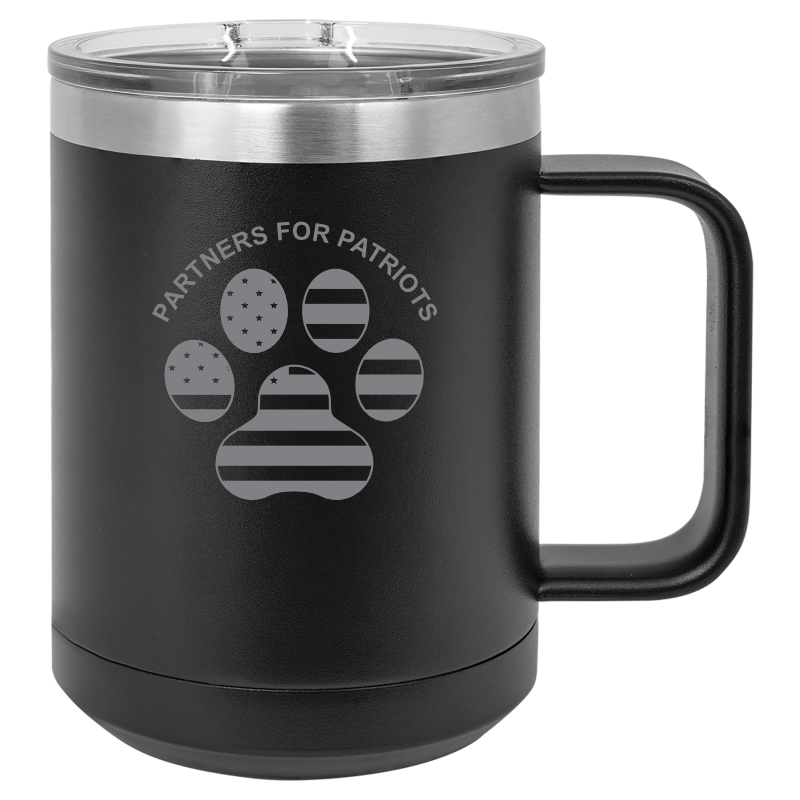 15oz Travel Mug - Partners For Patriots