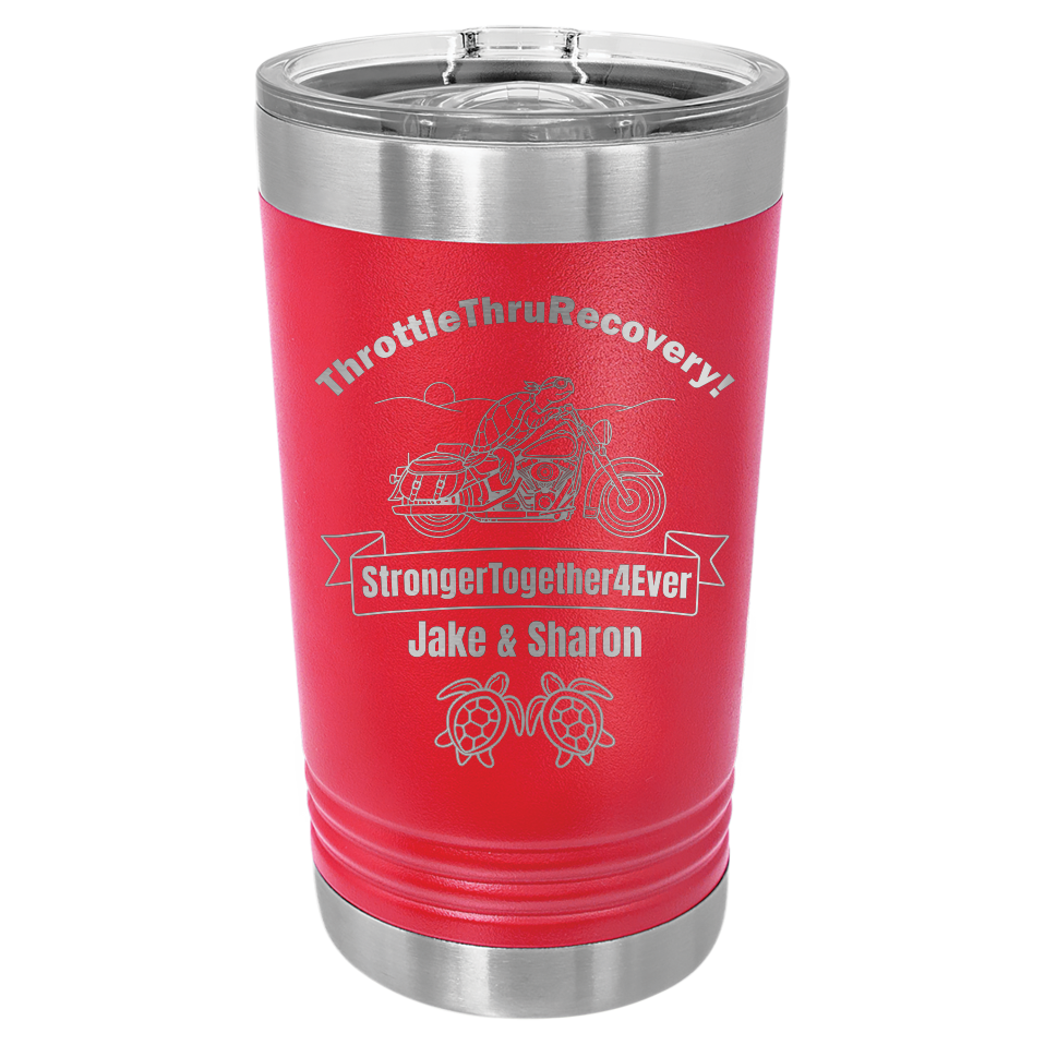 Throttle Thru - Pint Tumbler