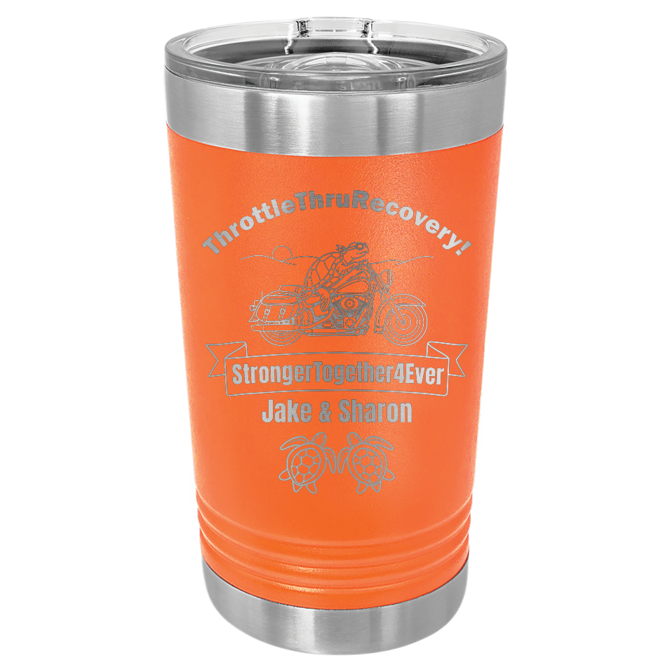 Throttle Thru - Pint Tumbler
