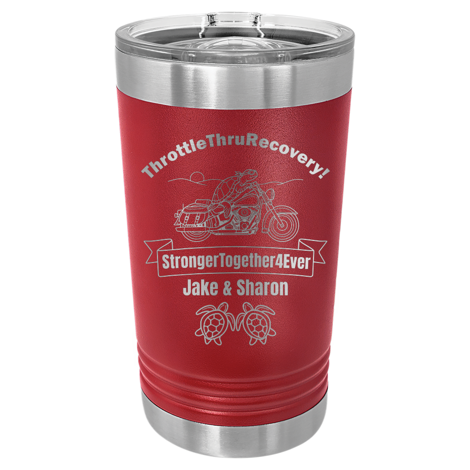 Throttle Thru - Pint Tumbler