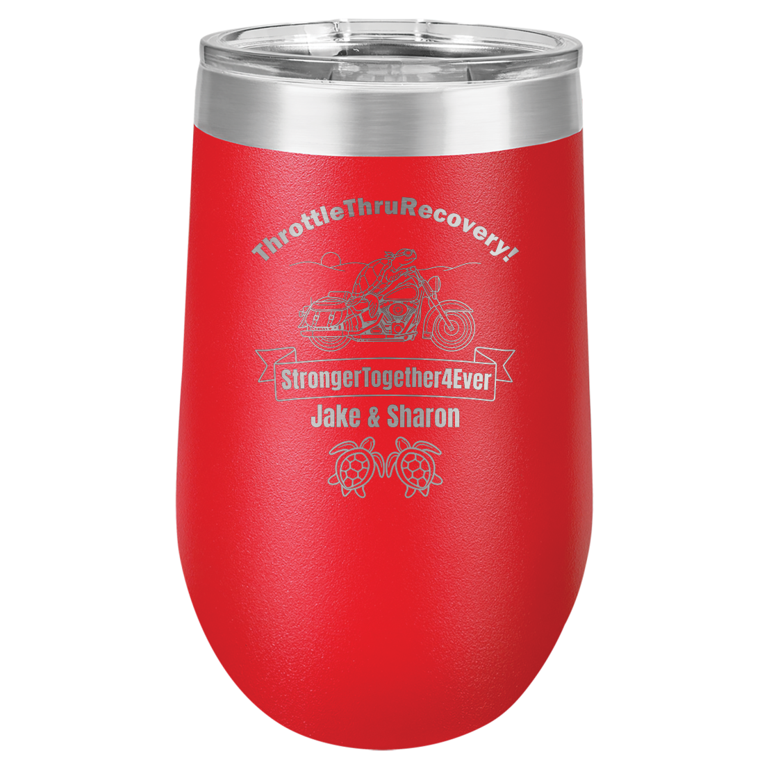 Throttle Thru - Stemless Wine Tumbler