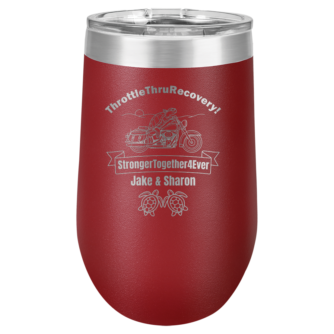 Throttle Thru - Stemless Wine Tumbler