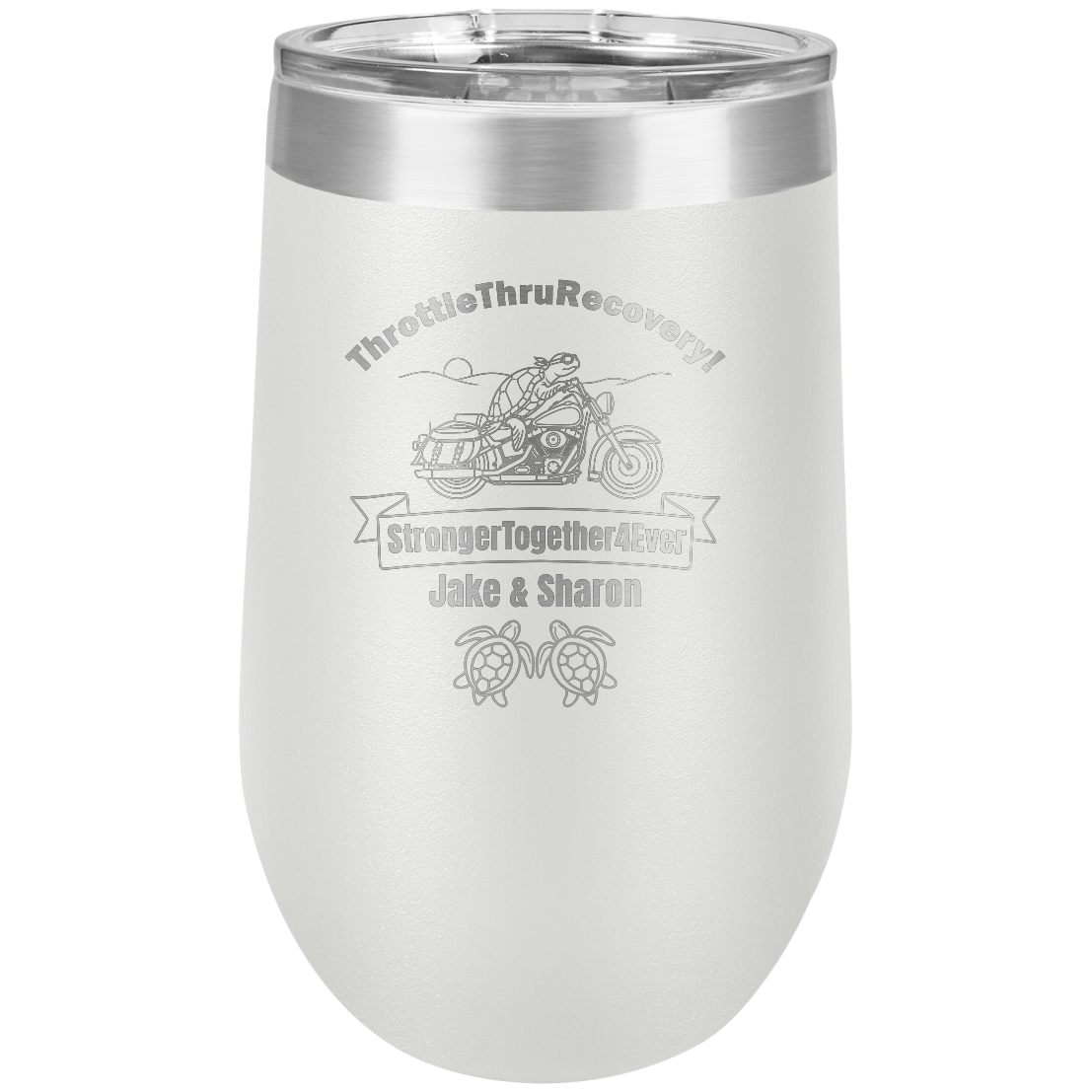 Throttle Thru - Stemless Wine Tumbler