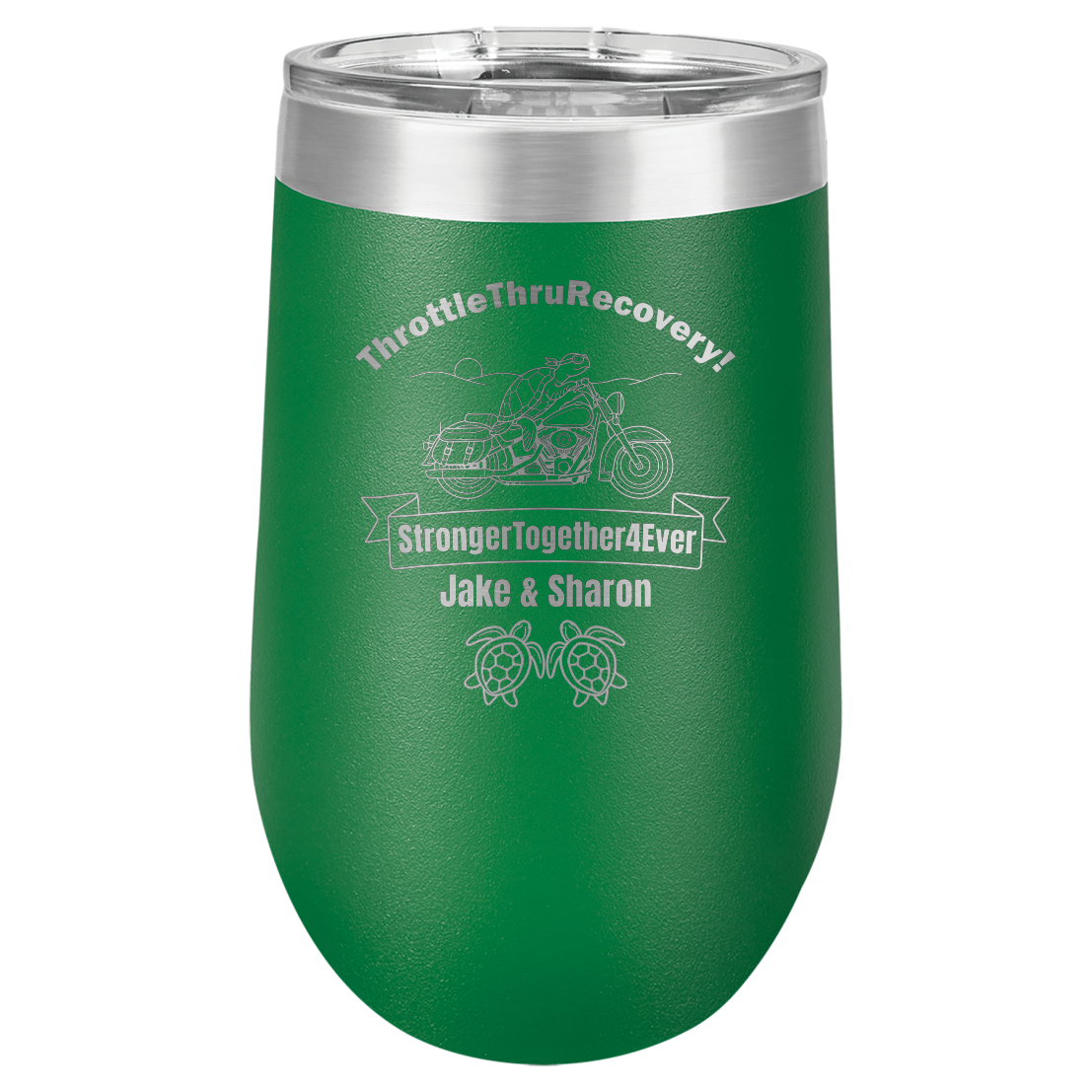 Throttle Thru - Stemless Wine Tumbler