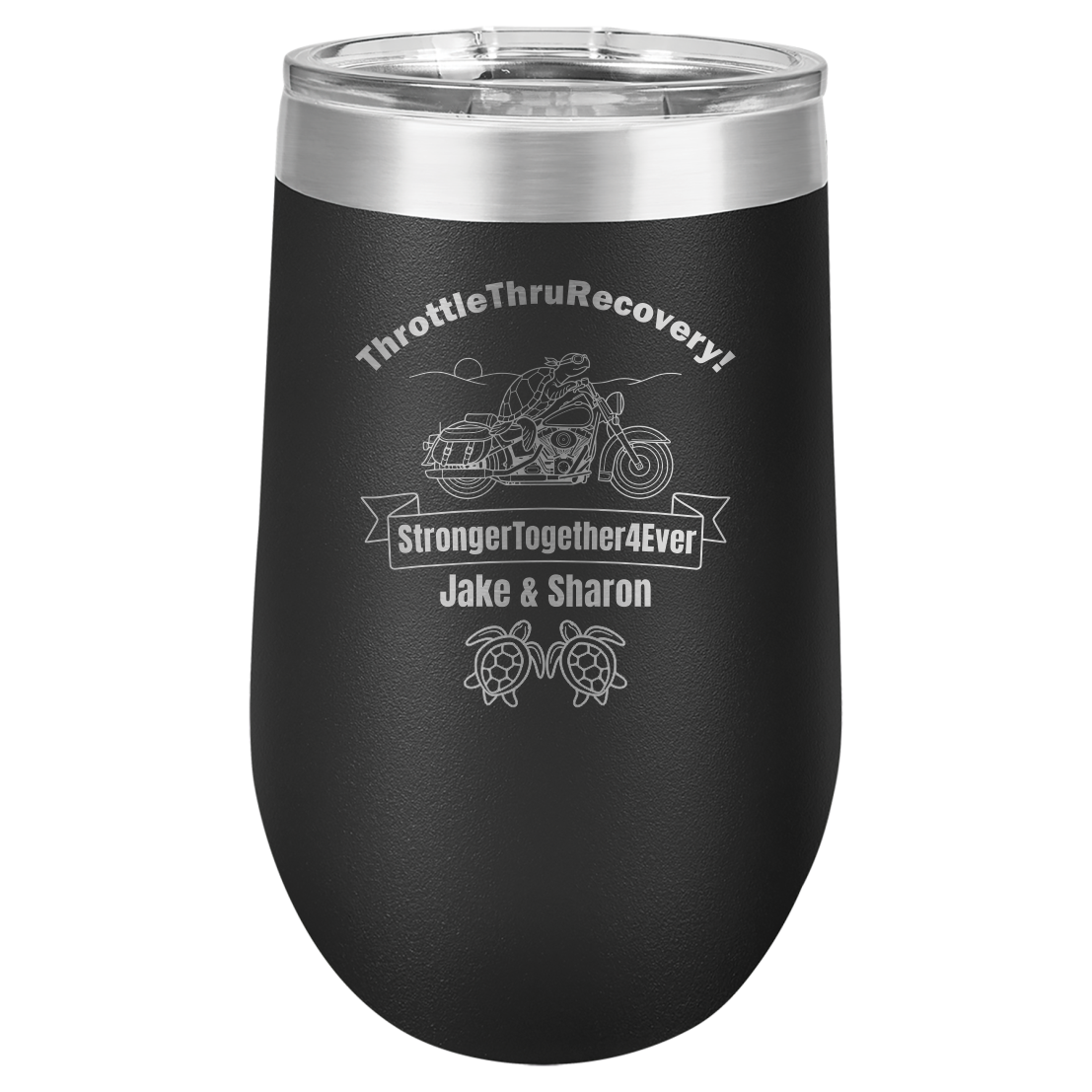 Throttle Thru - Stemless Wine Tumbler