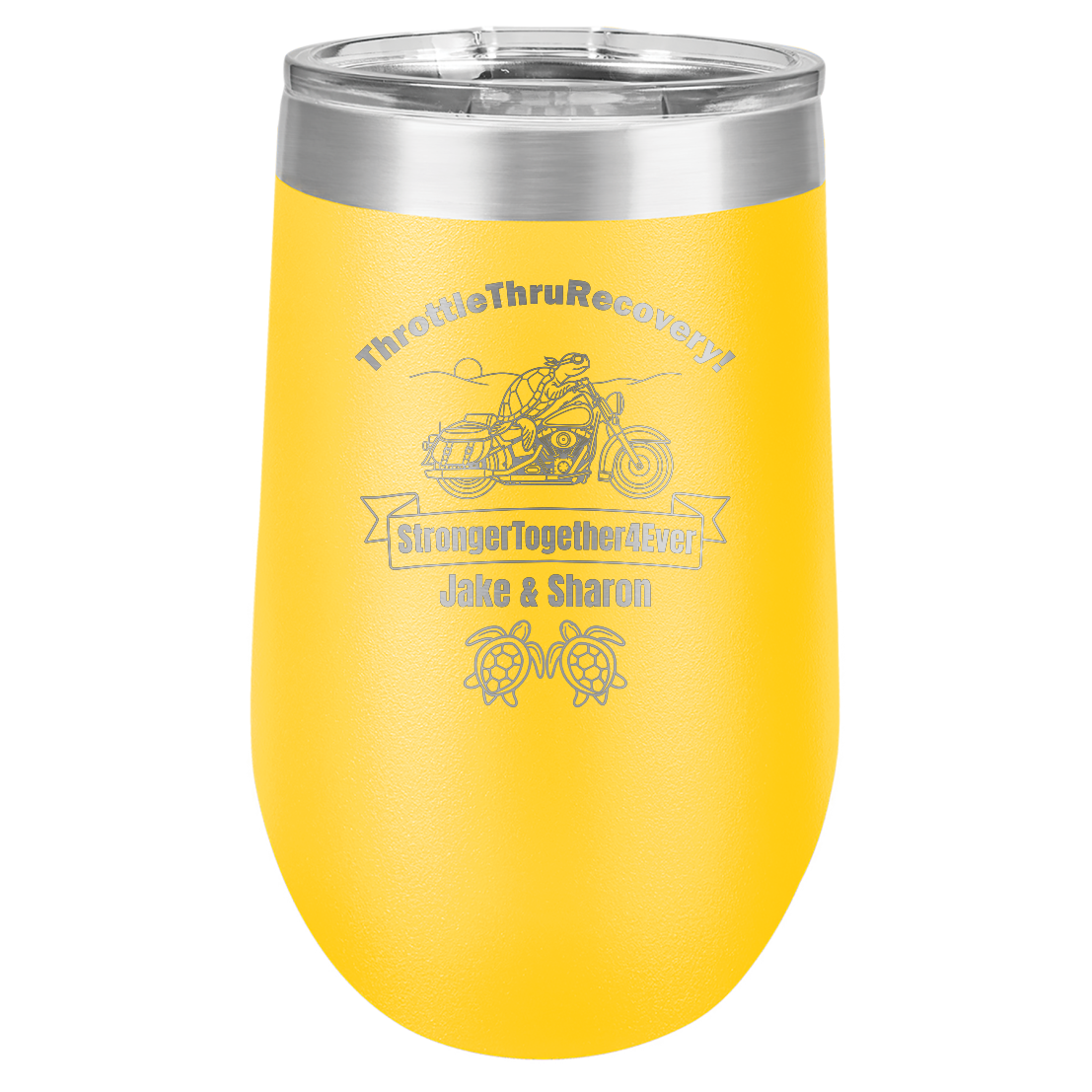Throttle Thru - Stemless Wine Tumbler
