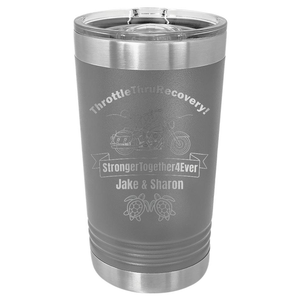 Throttle Thru - Pint Tumbler