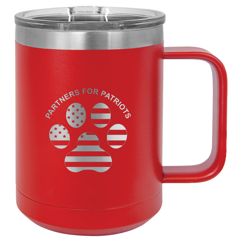 15oz Travel Mug - Partners For Patriots