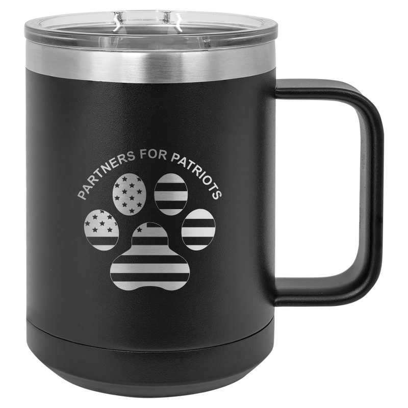 15oz Travel Mug - Partners For Patriots