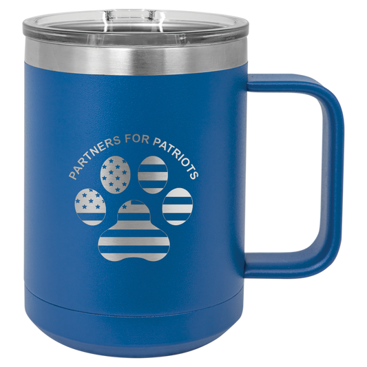 15oz Travel Mug - Partners For Patriots
