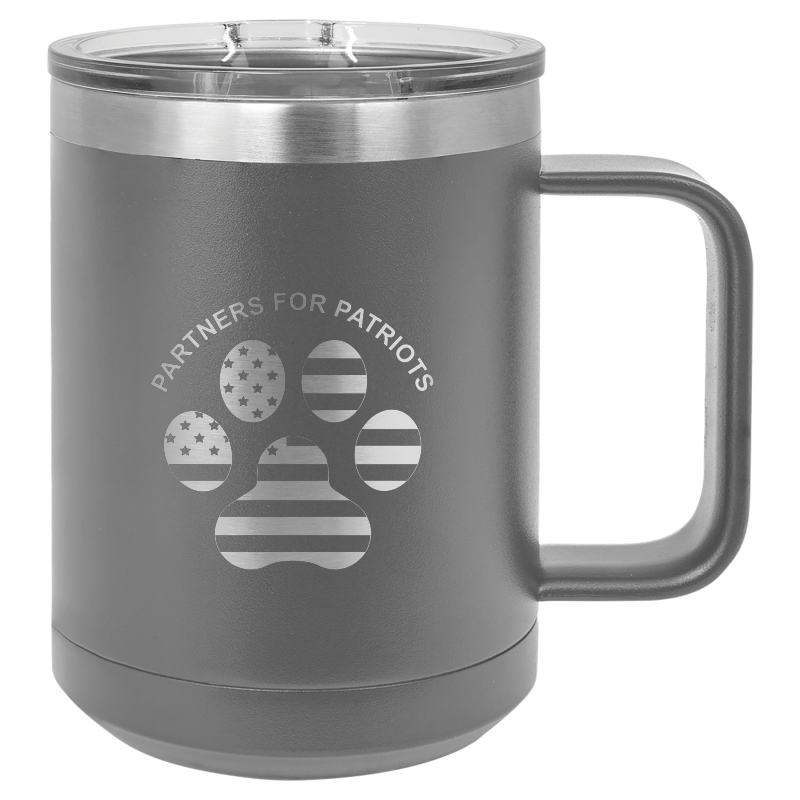 15oz Travel Mug - Partners For Patriots