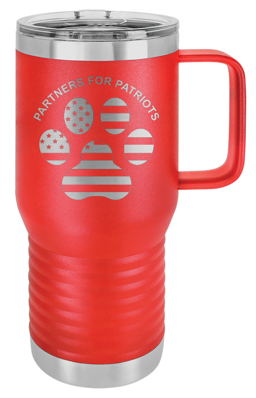 20oz Travel Mug - Partners For Patriots